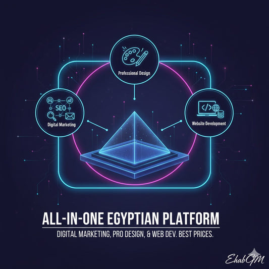 منصة مصرية شاملة تقدم حلول التسويق الرقمي، التصميم الاحترافي، وتطوير المواقع بأفضل الأسعار